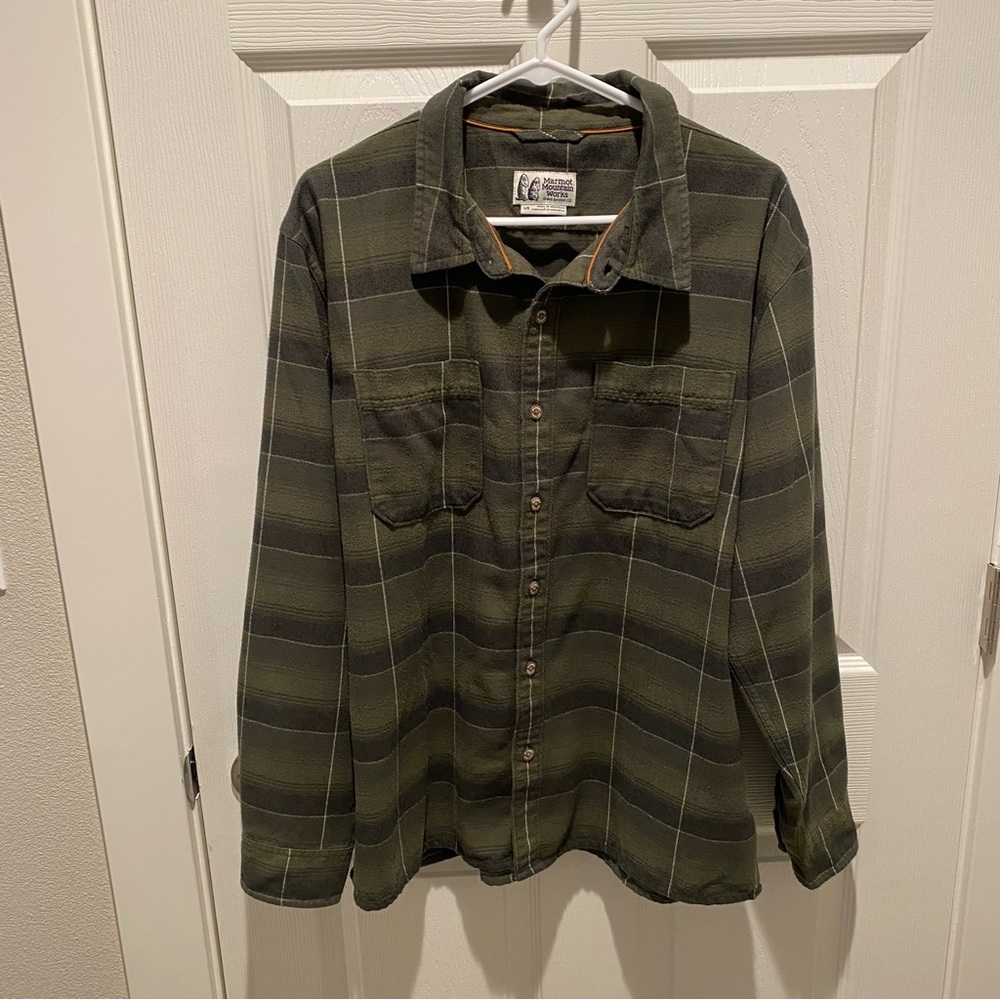 Men’s Large Marmot Ridgefield Heavyweight Flannel Shirt